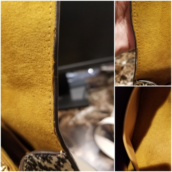 Coach Tabby Shoulder Bag Colorblock with Snakeskin - Picture 5 of 11